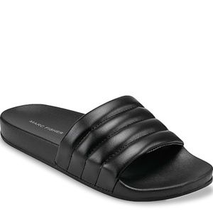 NEW NIB Marc Fisher Sarlan Slides size 7 Black